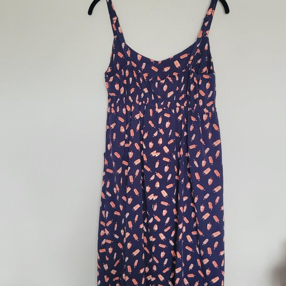 Torrid Popsicle Flowy Midi Dress Elastic Tie Waist Pockets Women's Size 1 - Picture 8 of 9